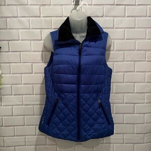 CHAMPION venture loft women quilted blue vest/size M
